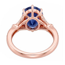 Natural Sapphire Ring 4.50ct - Rose Gold 14K