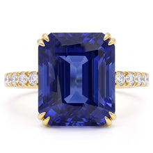 Natural Sapphire Ring 4.50ct - Yellow Gold 14K