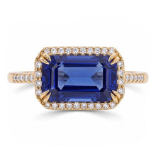Natural Sapphire Ring 4.50ct - Yellow Gold 14K