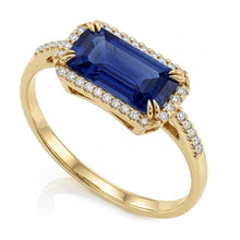 Natural Sapphire Ring 4.50ct - Yellow Gold 14K