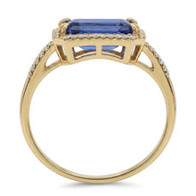 Natural Sapphire Ring 4.50ct - Yellow Gold 14K