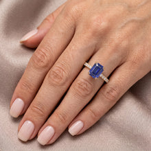 Natural Sapphire Ring 4.50ct - Yellow Gold 14K