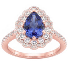 Natural Sapphire Ring 4ct - Rose Gold 14K