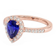 Natural Sapphire Ring 4ct - Rose Gold 14K