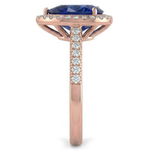 Natural Sapphire Ring 4ct - Rose Gold 14K