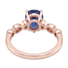 Natural Sapphire Ring 4ct - Rose Gold 14K