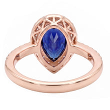 Natural Sapphire Ring 4ct - Rose Gold 14K