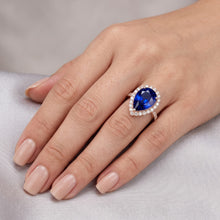 Natural Sapphire Ring 4ct - Rose Gold 14K