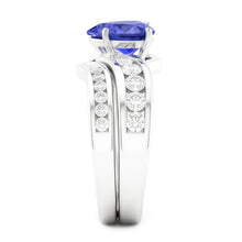 Natural Sapphire Ring 4ct - White Gold 14K