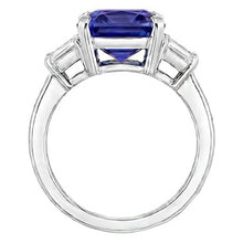 Natural Sapphire Ring 4ct - White Gold 14K