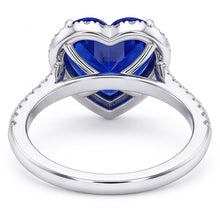 Natural Sapphire Ring 4ct - White Gold 14K
