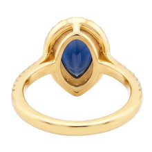 Natural Sapphire Ring 4ct - Yellow Gold 14K