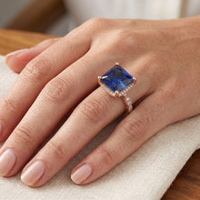Natural Sapphire Ring 5.25ct - Rose Gold 14K