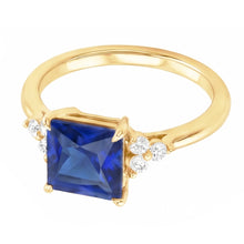 Natural Sapphire Ring 5.25ct - Yellow Gold 14K