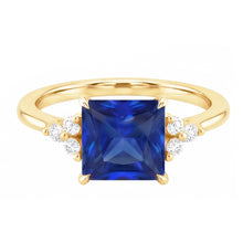 Natural Sapphire Ring 5.25ct - Yellow Gold 14K