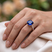Natural Sapphire Ring 5.5ct - Rose Gold 14K