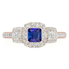 Natural Sapphire Ring 5ct - Rose Gold 14K