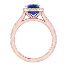 Natural Sapphire Ring 5ct - Rose Gold 14K