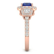 Natural Sapphire Ring 5ct - Rose Gold 14K