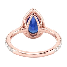 Natural Sapphire Ring 5ct - Rose Gold 14K