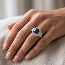 Natural Sapphire Ring 5ct - Rose Gold 14K