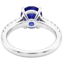 Natural Sapphire Ring 5ct - White Gold 14K