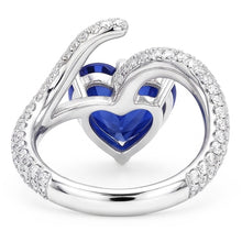 Natural Sapphire Ring 5ct - White Gold 14K