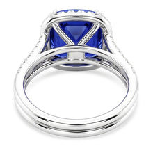 Natural Sapphire Ring 6ct - White Gold 14K