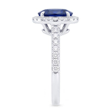 Natural Sapphire Ring 7.50ct - White Gold 14K