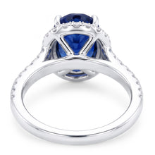 Natural Sapphire Ring 7.50ct - White Gold 14K