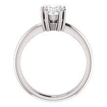 Natural Solitaire Ring Oval Cut 5 Carats Split Shank Prong Setting Jewelry New