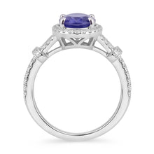 Natural Tanzanite Ring 3.60ct - White Gold 14K