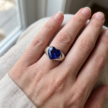 Natural White Gold Solitaire Ring Bezel Set Heart Srilanka Sapphire 3 Carats
