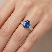 Natural Sapphire Ring 1.50ct - White Gold 14K