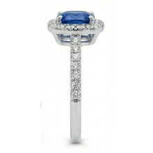 Natural Sapphire Ring 1.75ct - White Gold 14K