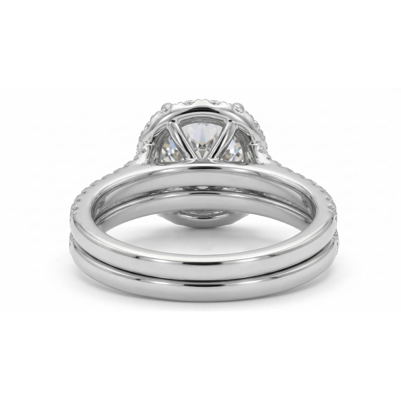 Natural Diamond Ring 5.50ct - White Gold 14K