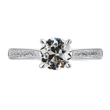 Natural Diamond Round Old Miner Engagement Ring Women's Jewellery 3.50 Carats