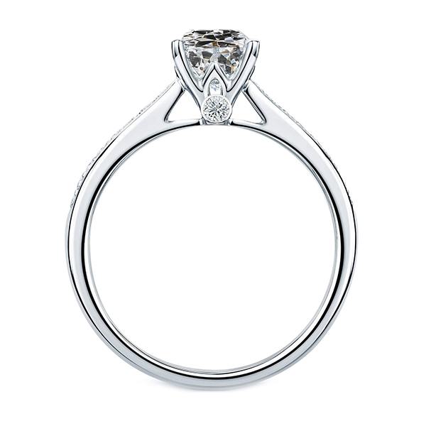 Natural Diamond Round Old Miner Engagement Ring Women's Jewellery 3.50 Carats