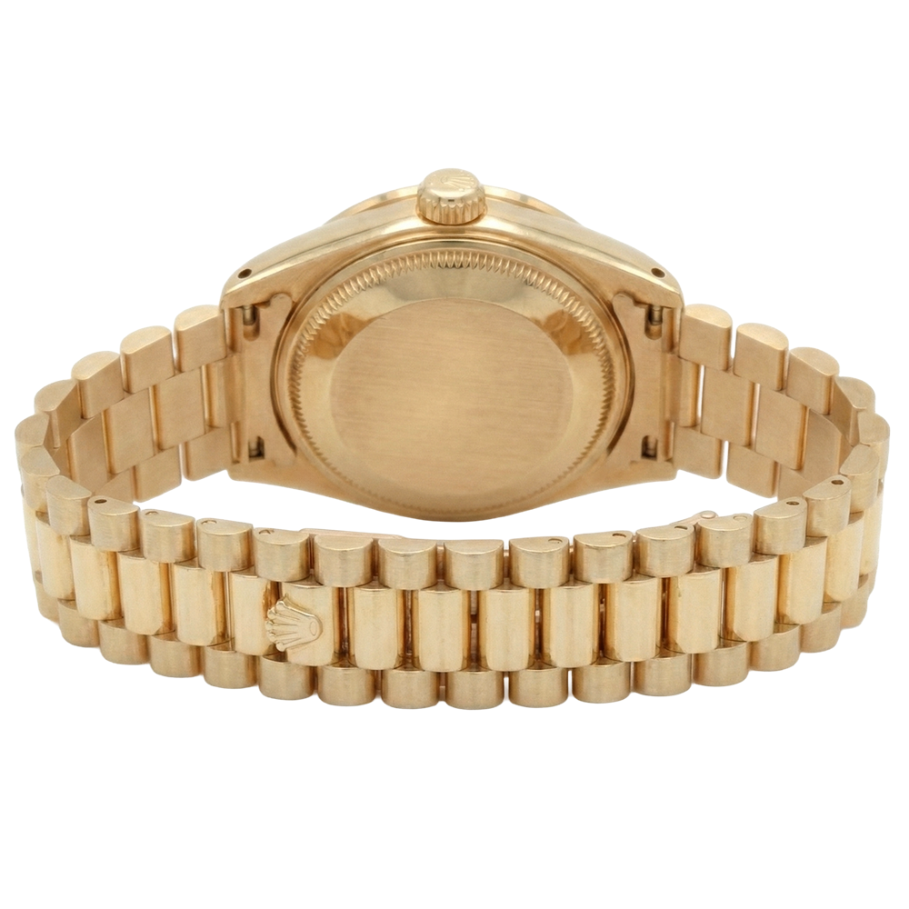 Natural Earth Mined Diamond Bezel Presidential Style Watch G Champagne Stick Dial Dj