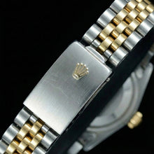 Natural Earth Mined Diamond Bezel Rolex Datejust Lady Watch Dial Jubilee Ss & Gold