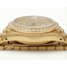 Natural Earth Mined Diamond Bezel Rolex Dj Model President Style Watch Double Row Dial