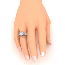 Natural Earth Mined Diamond Ring Eternity Style Shank