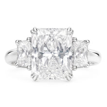 New 10 Carat Radiant Natural Earth Mined Diamond Ring