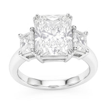 New 10 Carat Radiant Natural Earth Mined Diamond Ring