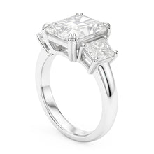 New 10 Carat Radiant Natural Earth Mined Diamond Ring