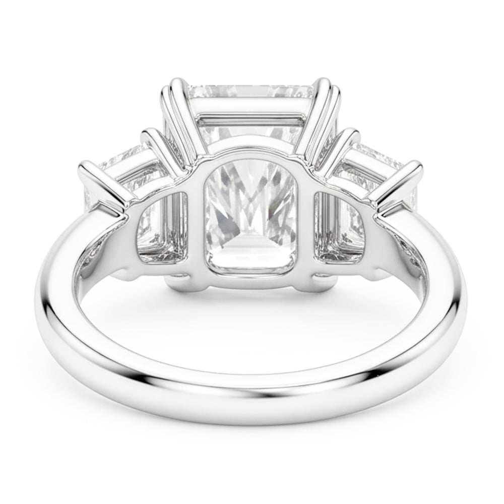 New 10 Carat Radiant Natural Earth Mined Diamond Ring