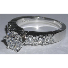 New Engagement Ring 1.61 Ct Real Diamond White Gold 14K