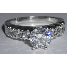 New Engagement Ring 1.61 Ct Real Diamond White Gold 14K
