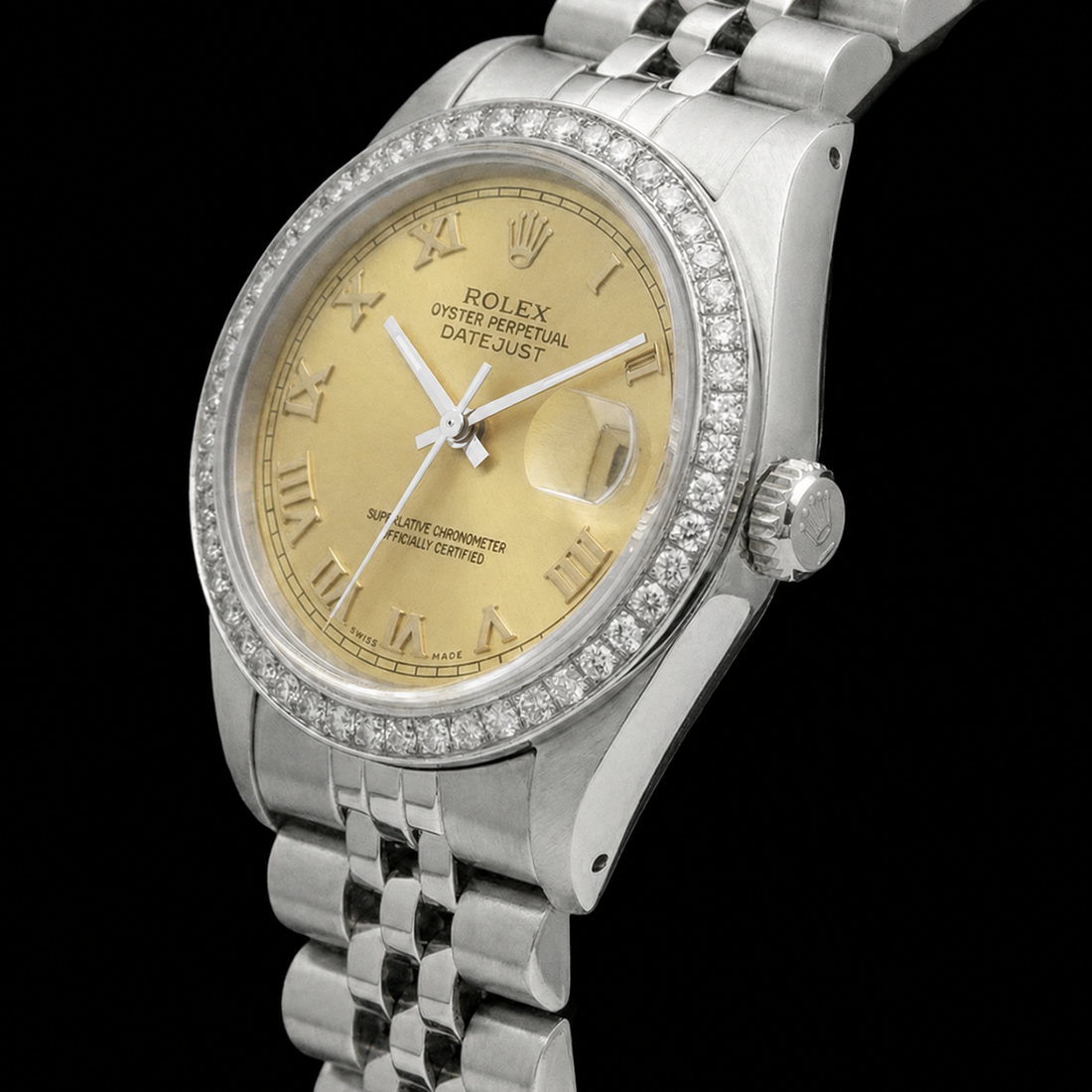 New Roman Dial Date Just Watch Ss Jubilee Bracelet Rolex