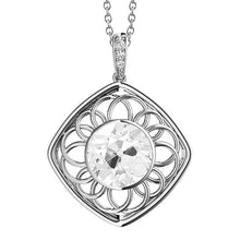 Old Mine Cut Real Natural Earth Mined Diamond Pendant Bezel Set 2.50 Carats White Gold